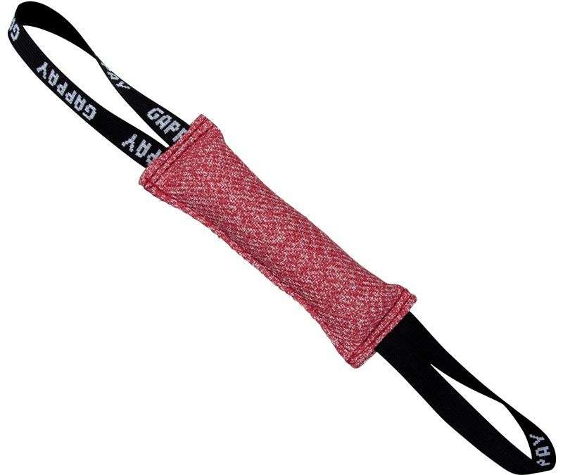 Mordedor de dos asas para entrenamiento canino