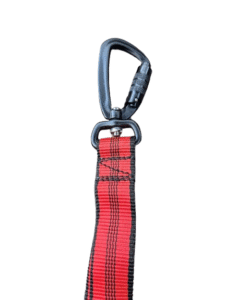 Correa táctica 3 metros roja para perros k9