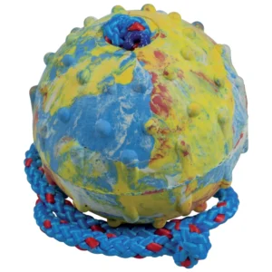 Pelota con cuerda Gappay 7cm sólida ideal para el entrenamiento canino